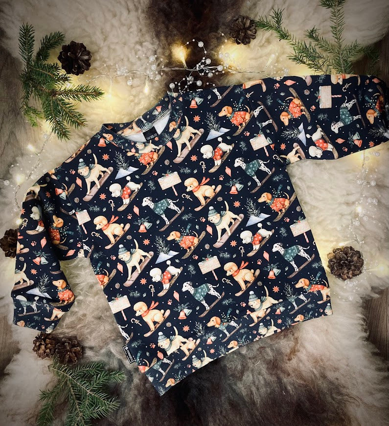 Genser - Snowboarding dogs