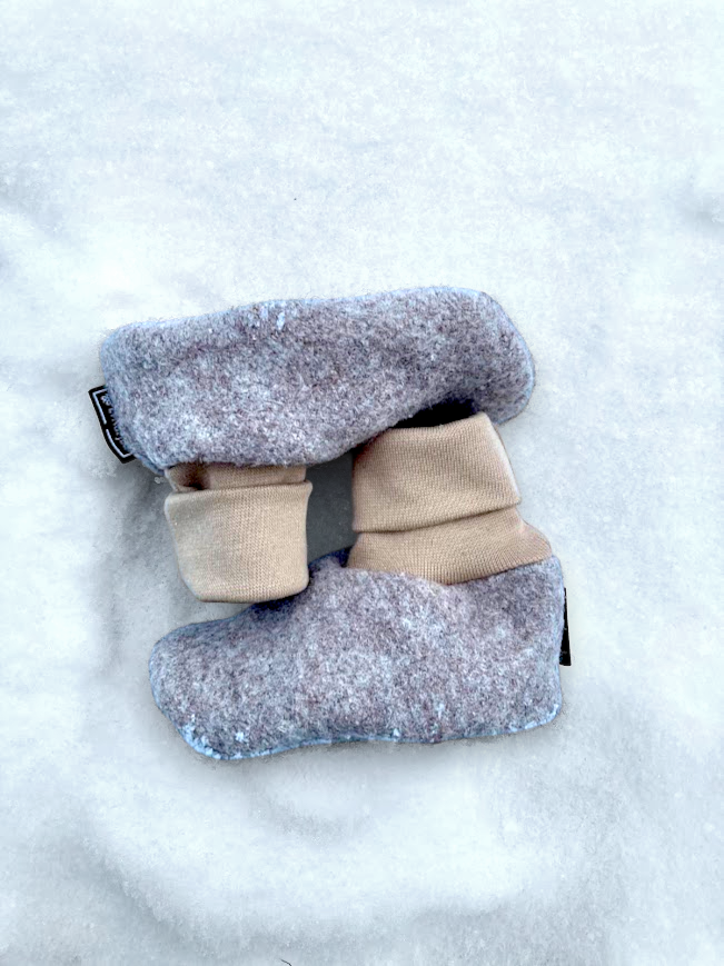 Wool booties