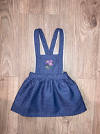 Linen pinafore dress