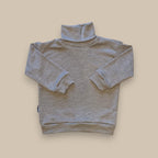 Jumper with high neck in merino wool