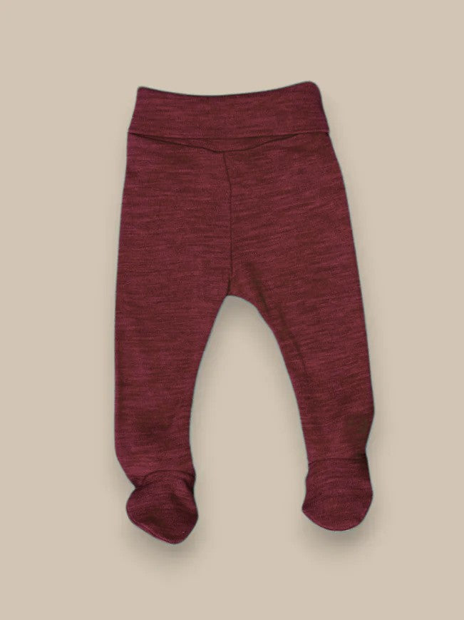 Footed leggings in merino wool - Pre-Order